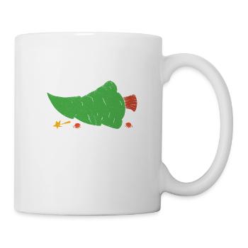 Penchez-vous et je vous montrerai Noël - Mug blanc - blanc - Droite