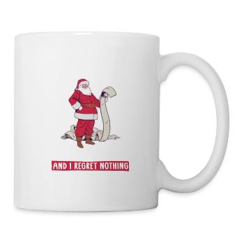 I'm on the Naughty List and have no regrets - Mug - white - Right