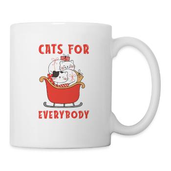 Katzen Für Alle Lustiger - Tasse - Weiß - Rechts