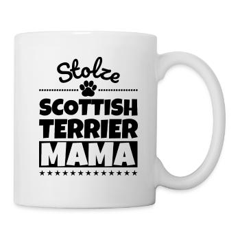 Stolze Scottish Terrier Mama - Tasse - Weiß - Rechts