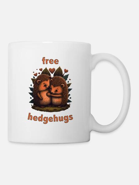 Free Hedgehugs - Mug - white
