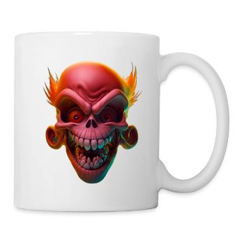 Red laughing Skull - Tasse - Weiß - Rechts