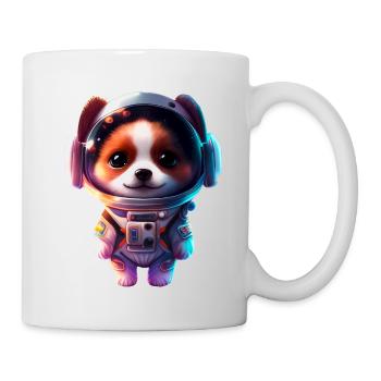 niedlicher Korgi im Raumanzug - Tasse - Weiß - Rechts