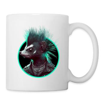 Punk Stinktier - Tasse - Weiß - Rechts