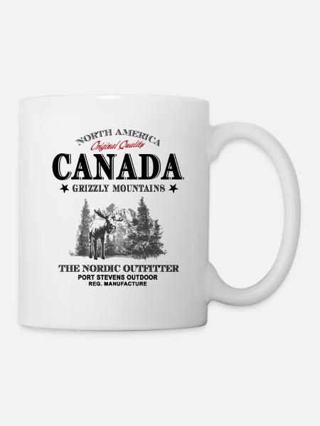 Canada - Élan - Mug blanc - blanc