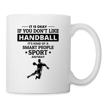 Handballspieler Sport Team Handballer Lustiger Spruch - Tasse - Weiß - Rechts