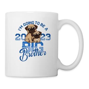 Big Brother 2023 Pug Baby Pregnancy Dog - Mug - white - Right
