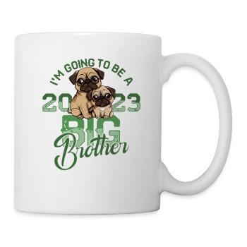 Big Brother 2023 Pug Baby Pregnancy Dog - Mug - white - Right