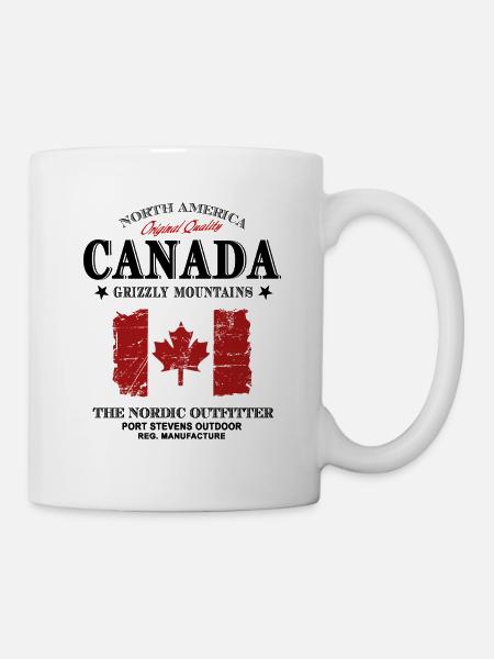Kanada - Maple Leaf - Canada - Tasse - Weiß