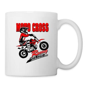Kinder Motocross - KIDS MX - Mug - white - Right
