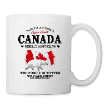 Canada - Polar Bear - Canada Flag - Mug - white - Right