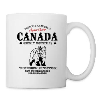 Canada Adventures - Grizzli canadien - Mug blanc - blanc - Droite
