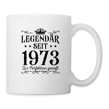 50. Geburtstag 1973 Jahrgang 50er - Tasse - Weiß - Rechts