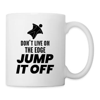 Wingsuit fliegen Base Jumping Fallschirmspringen Wingsuiting - Tasse - Weiß - Rechts