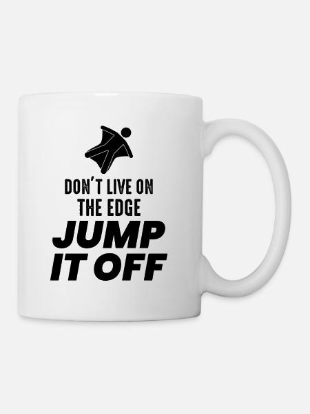 Wingsuit volant Base Jumping Parachutisme Wingsuit - Mug blanc - blanc