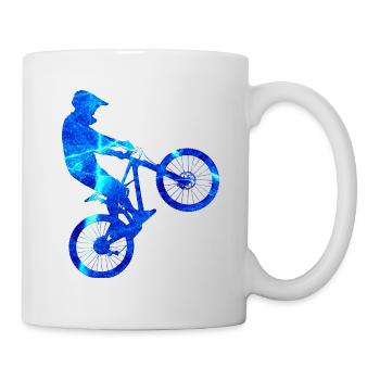 Mountain Bike Wheelie Backwheelhop - Mug blanc - blanc - Droite