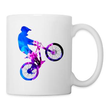 Mountain Bike Wheelie Backwheelhop - Mug blanc - blanc - Droite