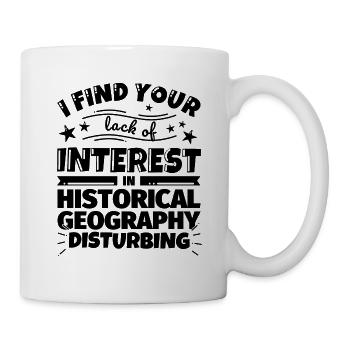Historische Geographie lustiges Geschenk - Tasse - Weiß - Rechts