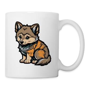 Cute Wolf Forest Wild Wildlife Animal Pack Child Baby - Mug - white - Right