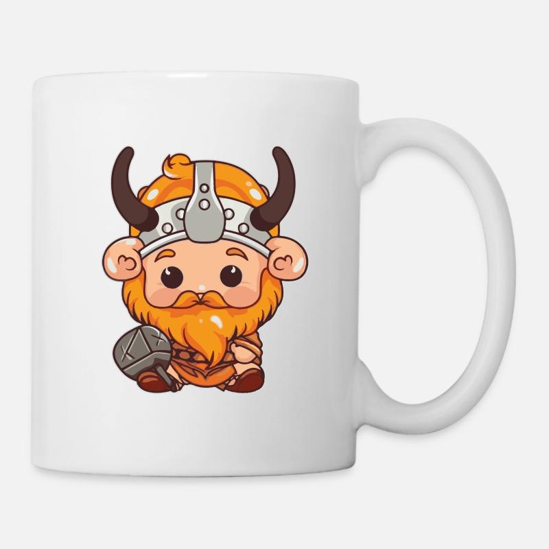 kleiner Wikinger - Tasse - Weiß