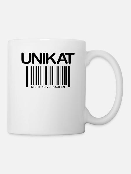 UNIKAT NICHT ZU VERKAUFEN STRICHCODE - Tasse - Weiß