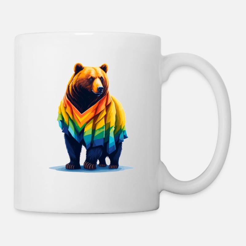 Stolzer Bär - Tasse - Weiß