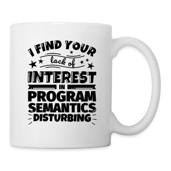 Program semantics funny gift - Mug - white - Right