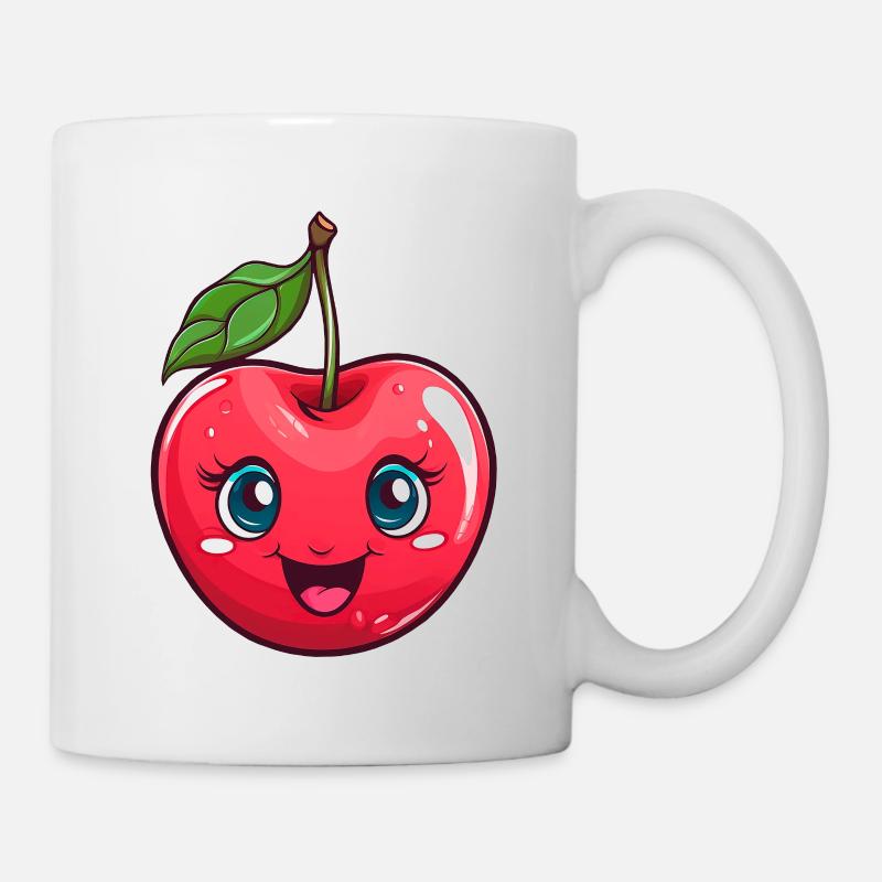 Kawaii Chibi Cherry Girl - Mug blanc - blanc