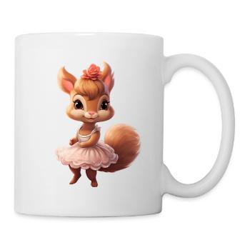 Squirrel Ballerina Ballet Dance - Mug - white - Right