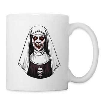 Horror Nun Halloween Creepy - Mug - white - Right