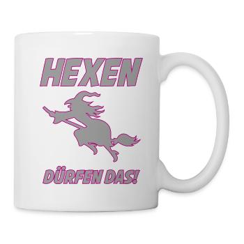 Hexen duerfen das | Farben änderbar - Tasse - Weiß - Rechts
