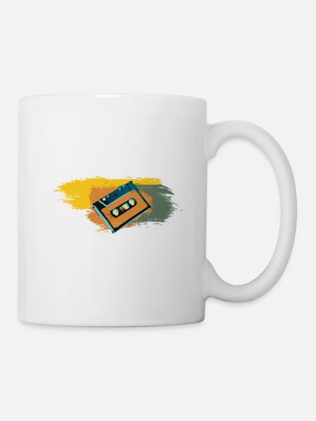 Kassette - Tasse - Weiß