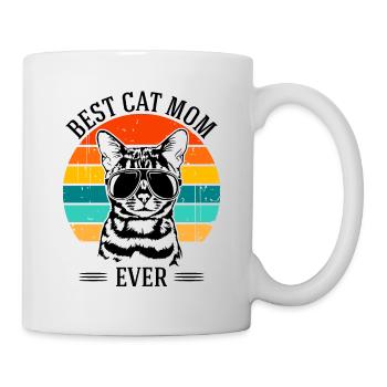 Meilleure maman de chat de tous les temps Bengal chat chats Wilsigns - Mug blanc - blanc - Droite