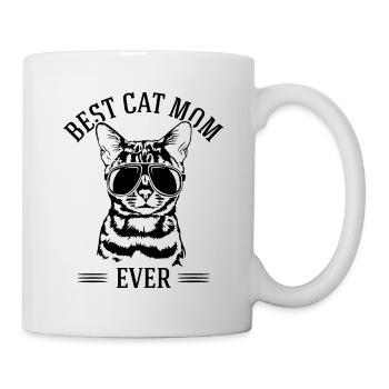 Meilleure maman de chat de tous les temps Bengal chat chats Wilsigns - Mug blanc - blanc - Droite