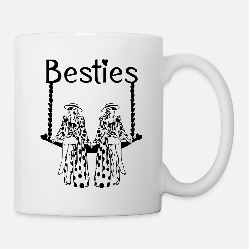 Besties - Beste Freundinnen - Friends - Mug - white