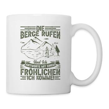 Trekking Bergsteigen Outdoor Berge Wandern - Tasse - Weiß - Rechts