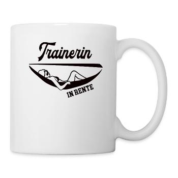 Trainerin Rentnerin Rente Ruhestand Abschied Danke - Tasse - Weiß - Rechts