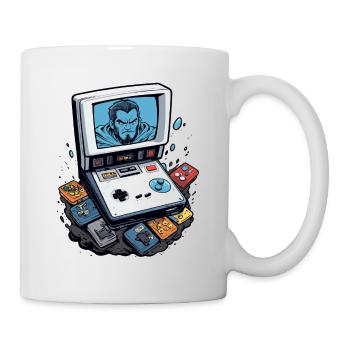 Retro Gamer - Tasse - Weiß - Rechts