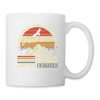 34 Jahre großartig seit 1990 limitierte Auflage - Tasse - Weiß - Rechts