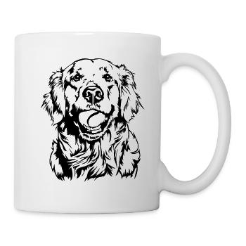 Golden Retriever Ball Junkie Dogs Wilsigns - Mug - white - Right