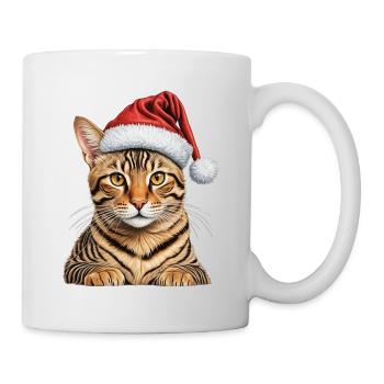 Weihnachten Bengalkatze - Tasse - Weiß - Rechts