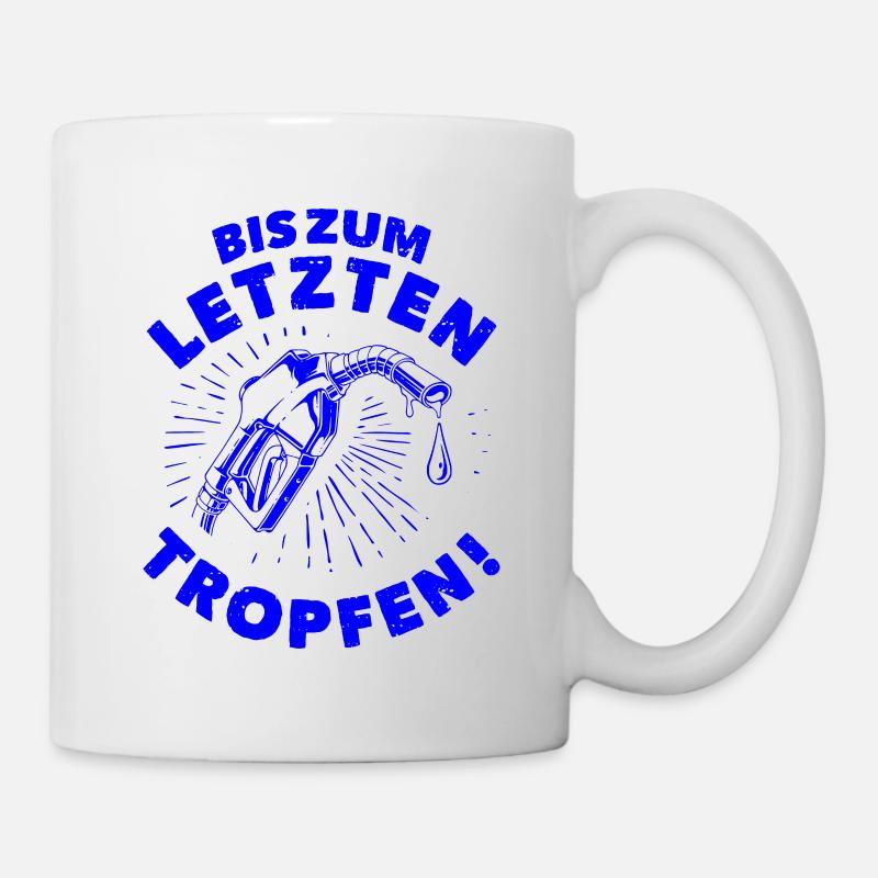 Jusqu’à la dernière goutte — Bleu - Mug blanc - blanc