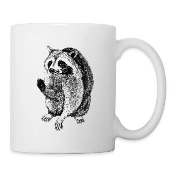 Charming raccoon - Mug - white - Right