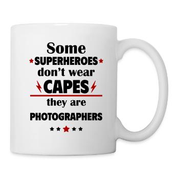 Some heroes don't wear capes, photographers - Mug - white - Right