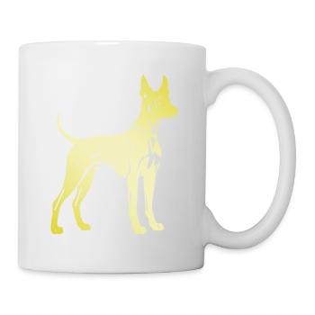 Doberman Dog Silhouette - Mug - white - Right