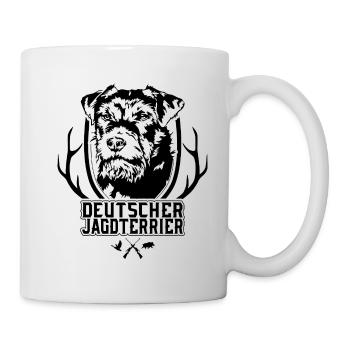 Deutscher Jagdterrier rauhaar Jagdhund Wilsigns - Tasse - Weiß - Rechts