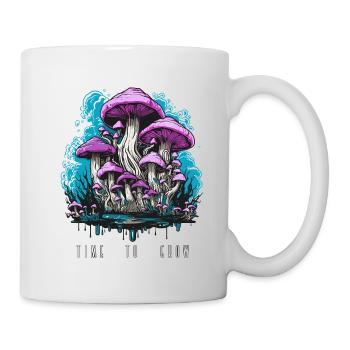 Mushrooms time to grow - Mug - white - Right
