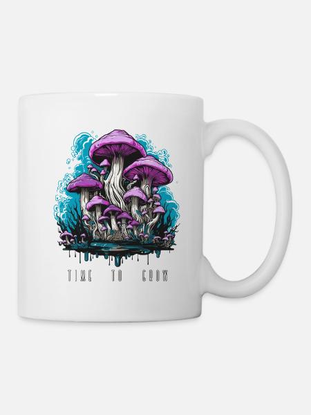 Pilze time to grow - Tasse - Weiß
