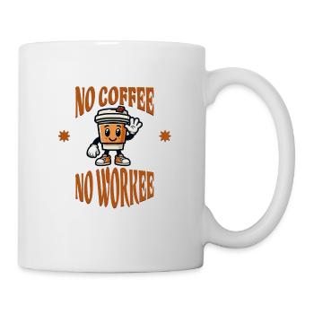 Pas de café, pas de workee - Mug blanc - blanc - Droite