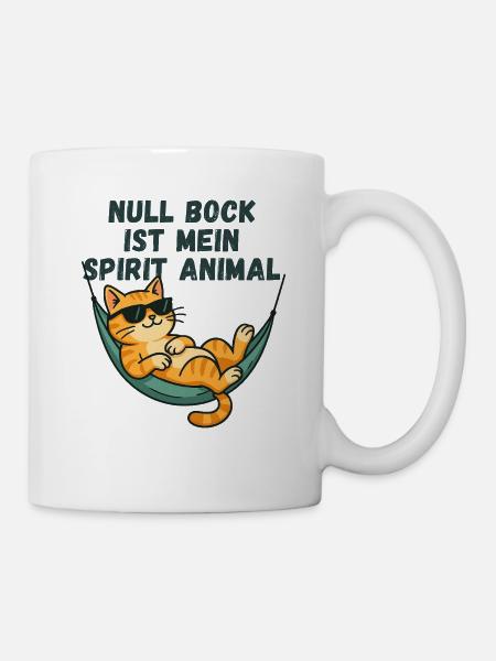 Katze Hängematte Spirit Animal - Tasse - Weiß